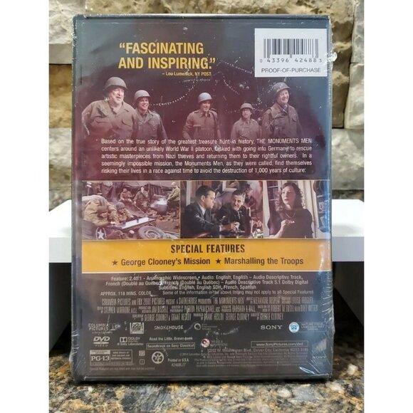 The Monuments Men (DVD, 2014) - Picture 2 of 2